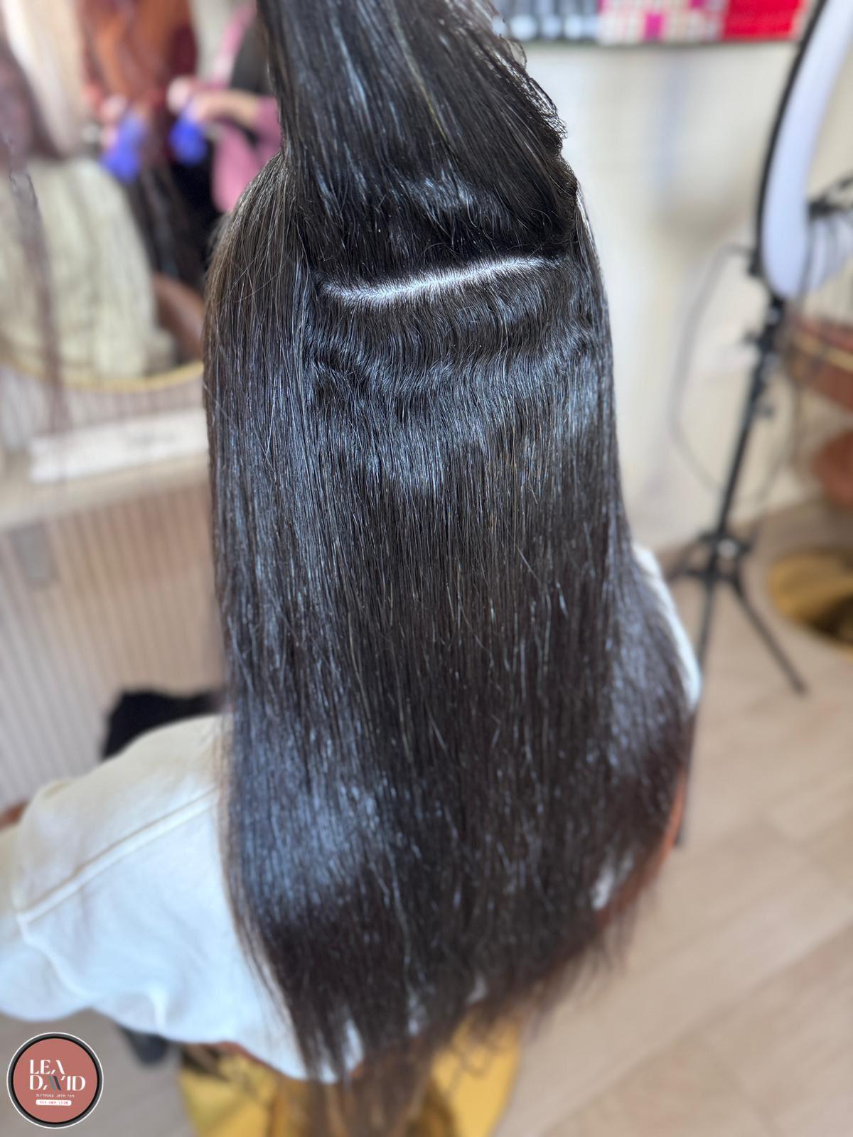 שיער לפני הטיפול - מצב התחלתי